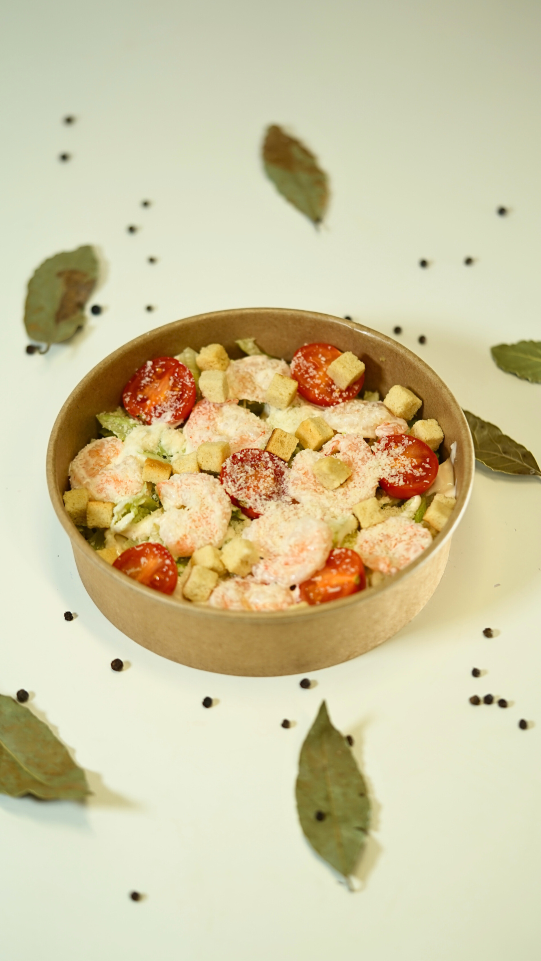 Caesar Salad with Shrimp